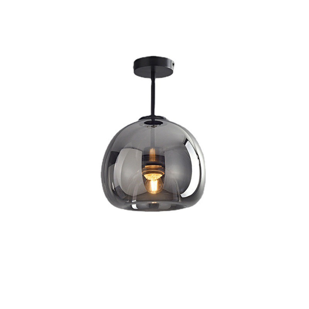 Retro Copper Glass Modern Ceiling Lights