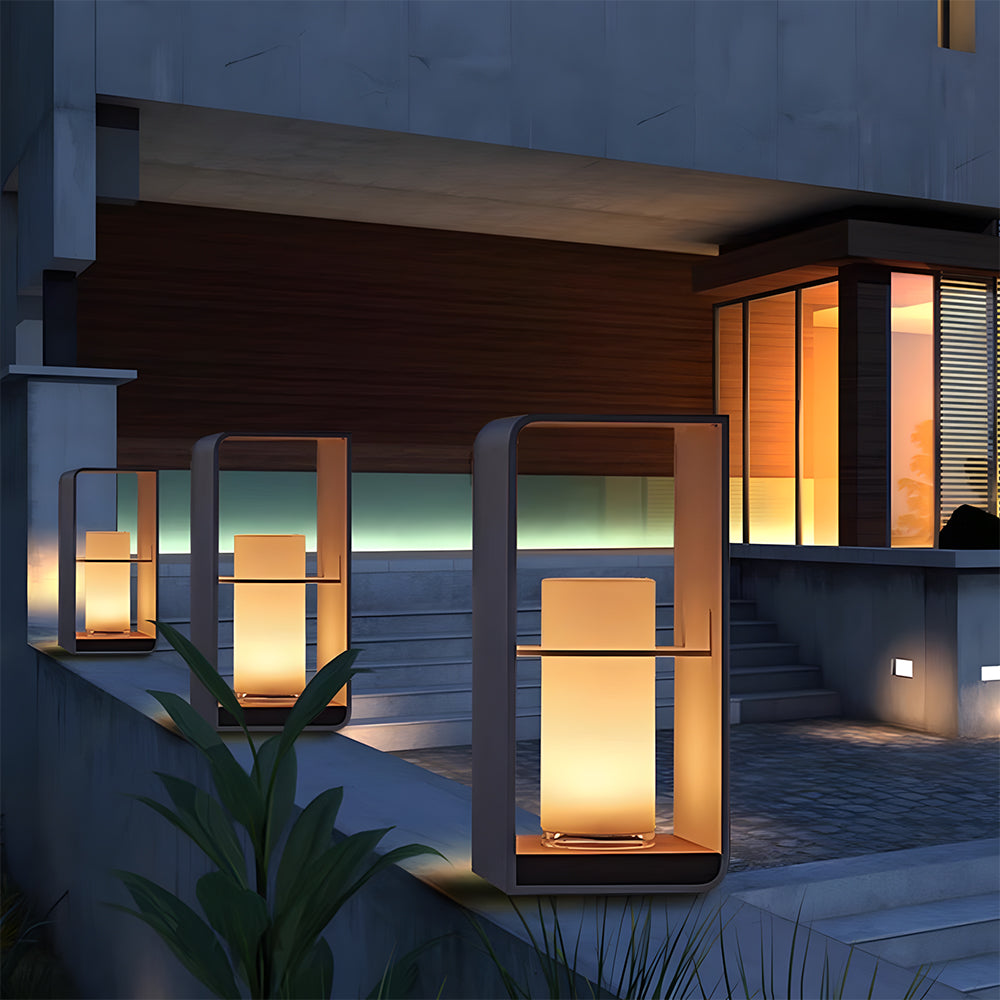 Minimalist Solar Garden Lights Waterproof Post Lights
