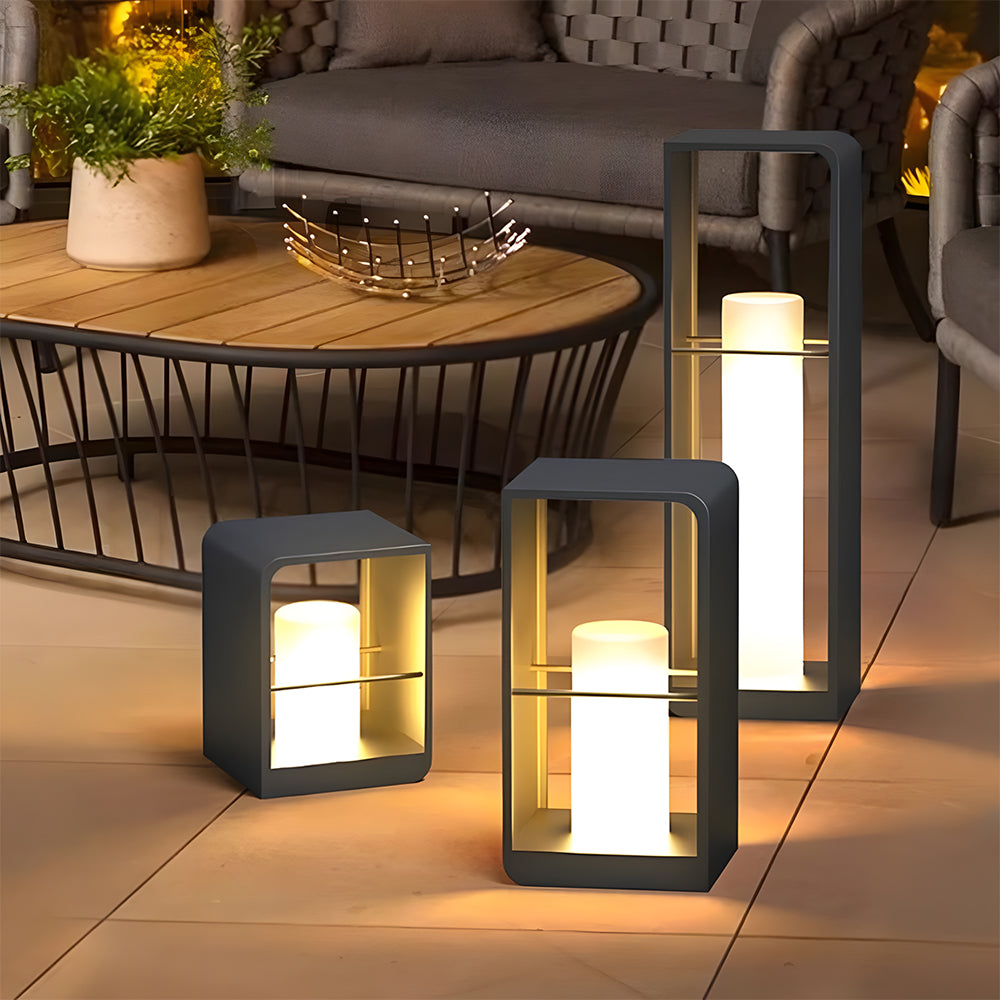 Minimalist Solar Garden Lights Waterproof Post Lights